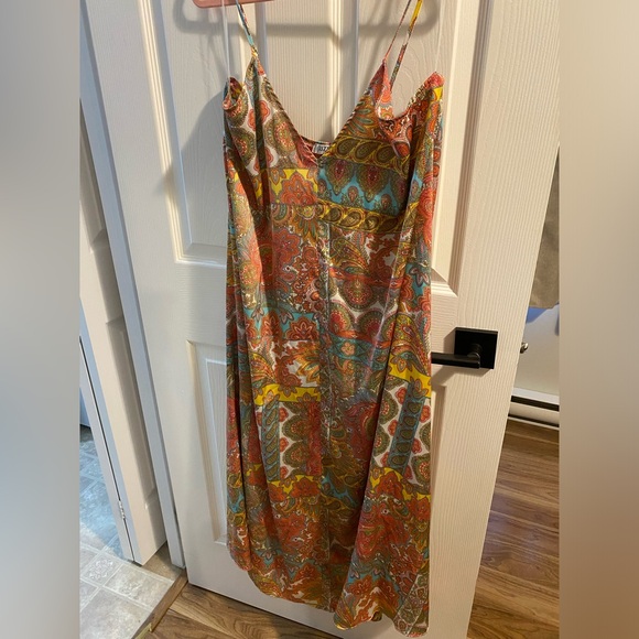 Suzy Shirt Satin Dress - Picture 2 of 3